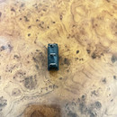 66155 Выключатель одноклавишный 15А/250V, узкий, с красной линзой