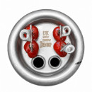 3062215 ТЭН 2000W (1000W+1000W), нерж. М6