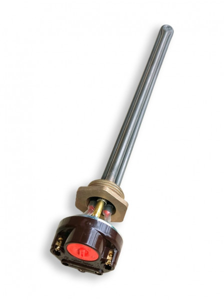 ТЭН радиаторный RG 700W/220V, левая резьба G1 (33мм.) + термостат