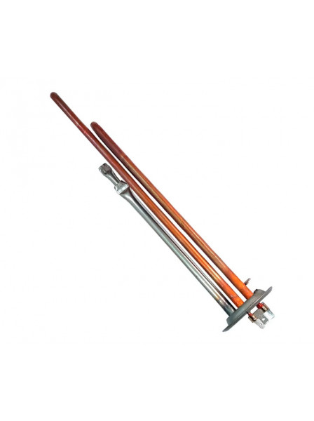 ТЭН RF 2000W/220V (700+1300), TS+, медный, верт. нерж. патрубки