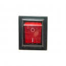 301205 Выключатель одноклавишный (красный) ON/OFF 15A/250V