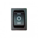 301207 Переключатель двухрежимный черный 6A/250V