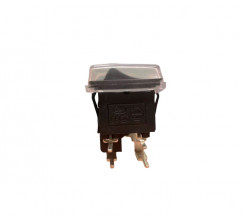 Выключатель одноклавишный черный QY601-201