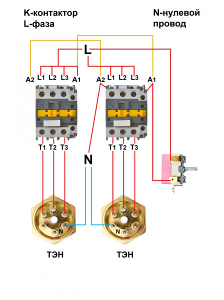 Фланец Austria Email в сборе с ТЭНами 6kW/220V
