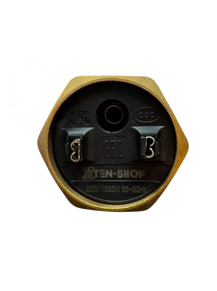 ТЭН G1 1/4 RDT 1500W TS с местом под анод М6, медь