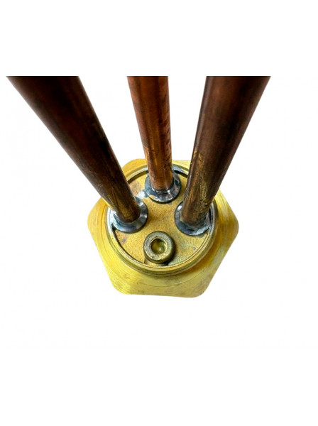 ТЭН G1 1/4 RDT 1500W TS с местом под анод М6, медь