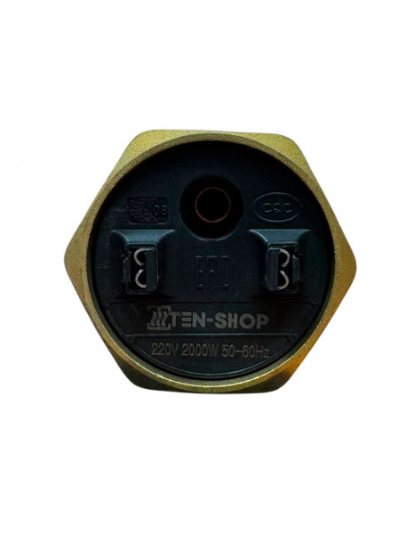 ТЭН G1 1/4 RDT 2000W TS с местом под анод М6, медь