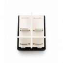 C6053PLNAB_white Выключатель клавишный, белый, с зеленой линзой для Ballu, Electrolux и др.