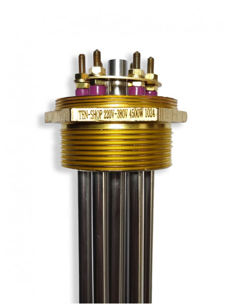 ТЭН 4.5 кВт (1500*3 Вт), L-275мм, трубная резьба G 2