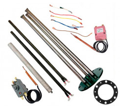 Фланец из стали 2200W с сухими ТЭНами в сборе EWH Basis, PSH-TM (c 2008 г.в.)